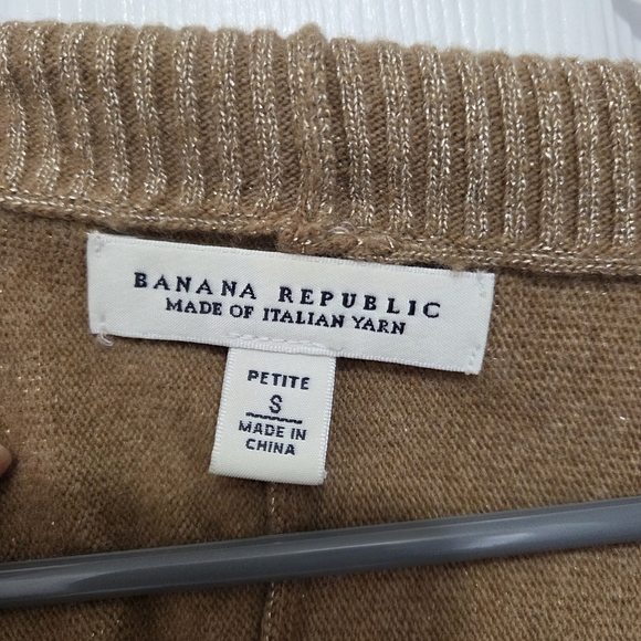 Banana Republic Wool Cashmere Blend Cropped Open Front Sweater Shrug Size Small - Picture 3 of 6